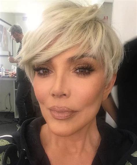 kris jenner haircut back view|kris jenner blonde hair.